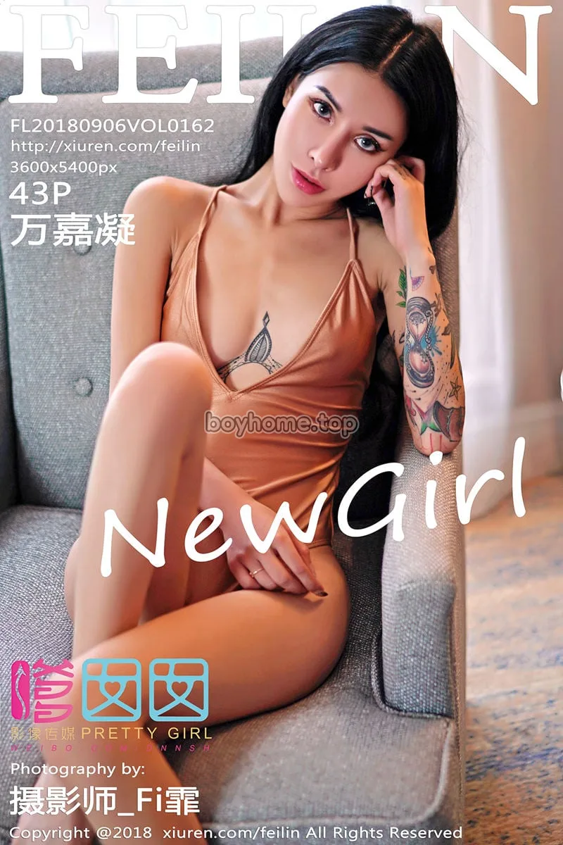[FeiLin嗲囡囡] Vol.162 嫩模万嘉凝私房高叉吊带衣秀完美身材健康肌肤诱惑写真
