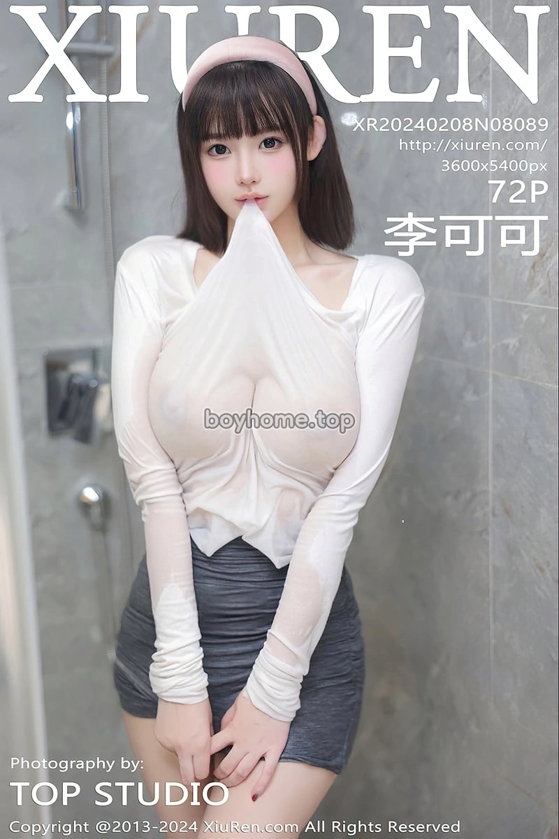 [XiuRen秀人网] No.8089 模特李可可浴室场景性感轻透连体衣配短裙秀惹火身材诱惑写真