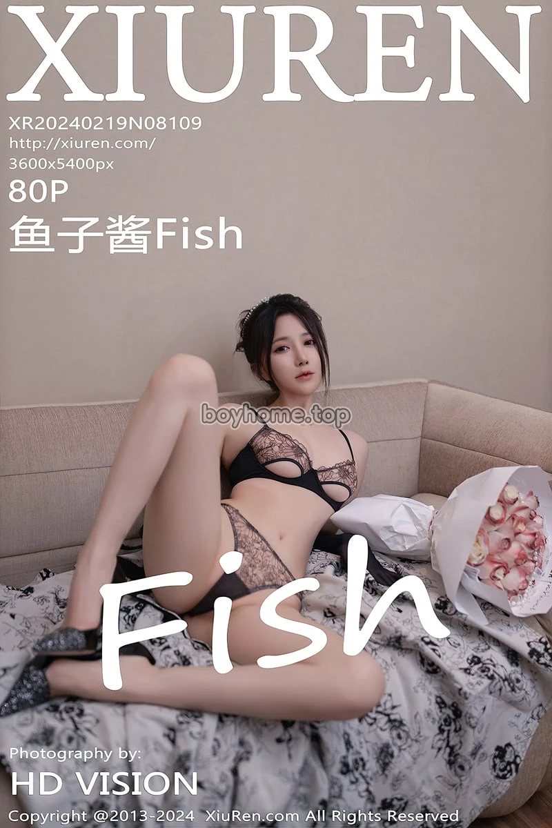 [XiuRen秀人网] No.8109 模特鱼子酱Fish生日主题性感灰色连衣长裙秀曼妙身姿诱惑写真