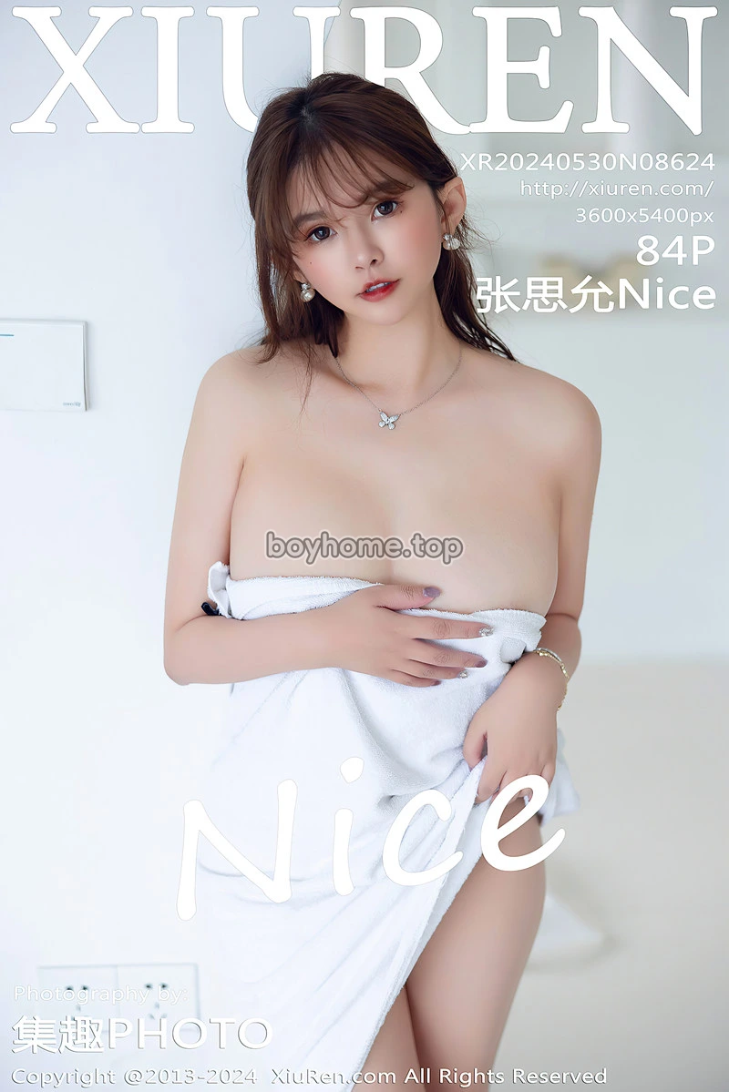 [XiuRen秀人网] No.8624 模特张思允Nice性感白色水手服饰配无内肉丝秀丰满身材诱惑写真