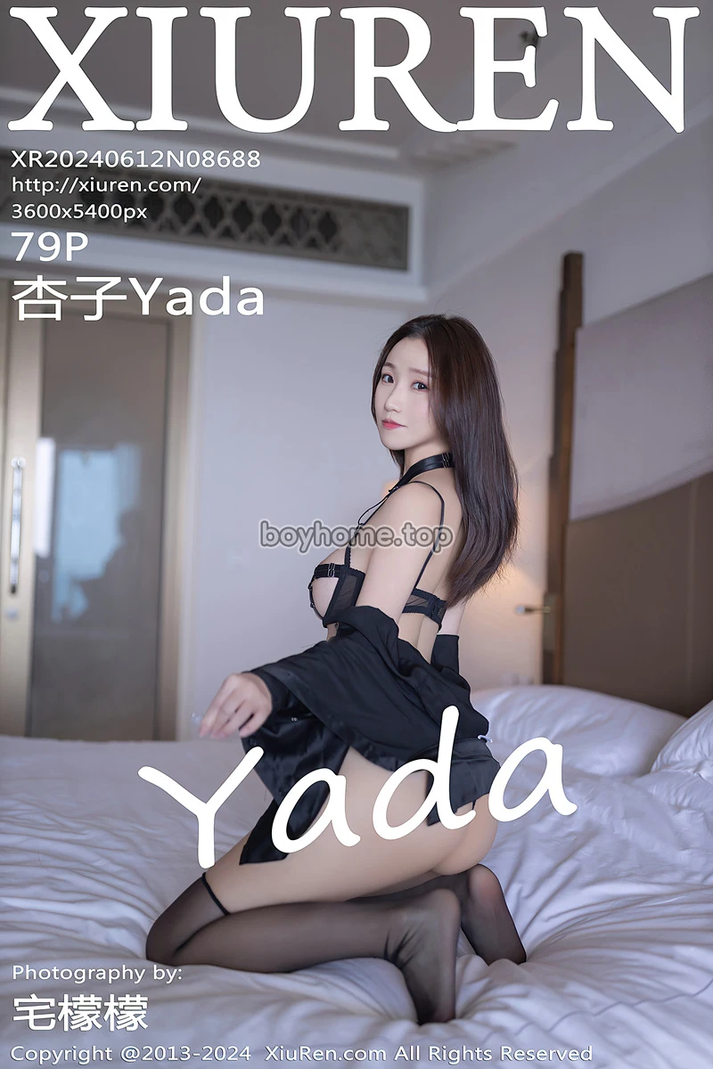 [XiuRen秀人网] No.8688 模特杏子Yada性感黑色衬衫露黑色情趣内衣秀曼妙身姿诱惑写真