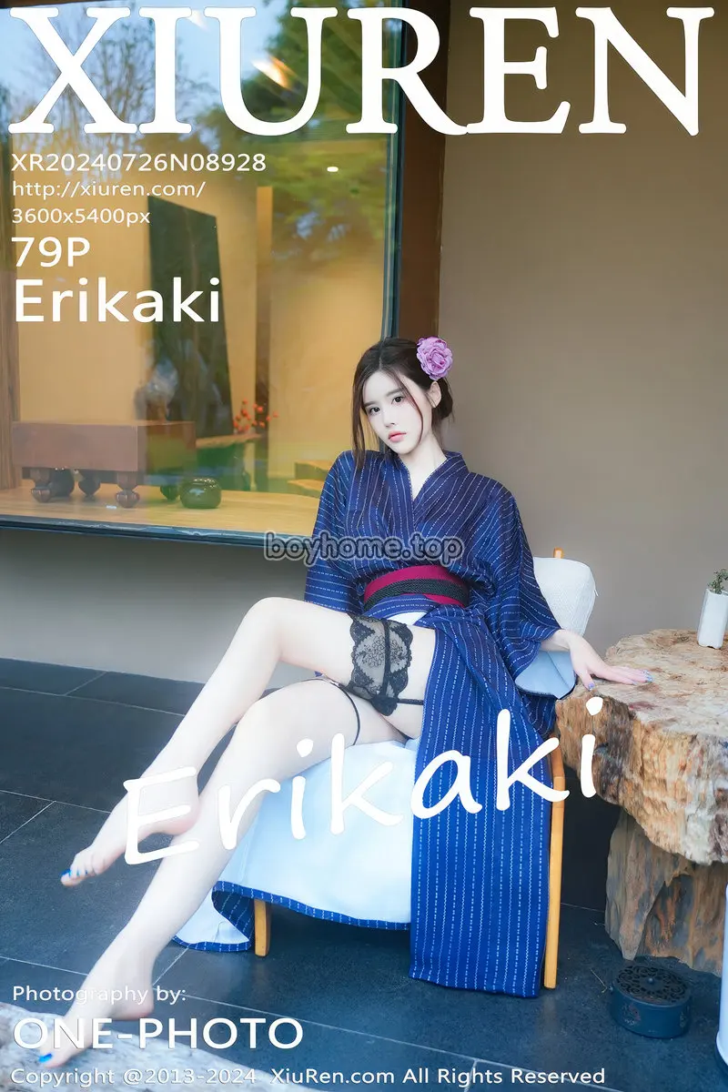 [XiuRen秀人网] NO.8928 模特Erikaki户外枷锁主题性感黑色情趣内衣秀白嫩美腿诱惑写真