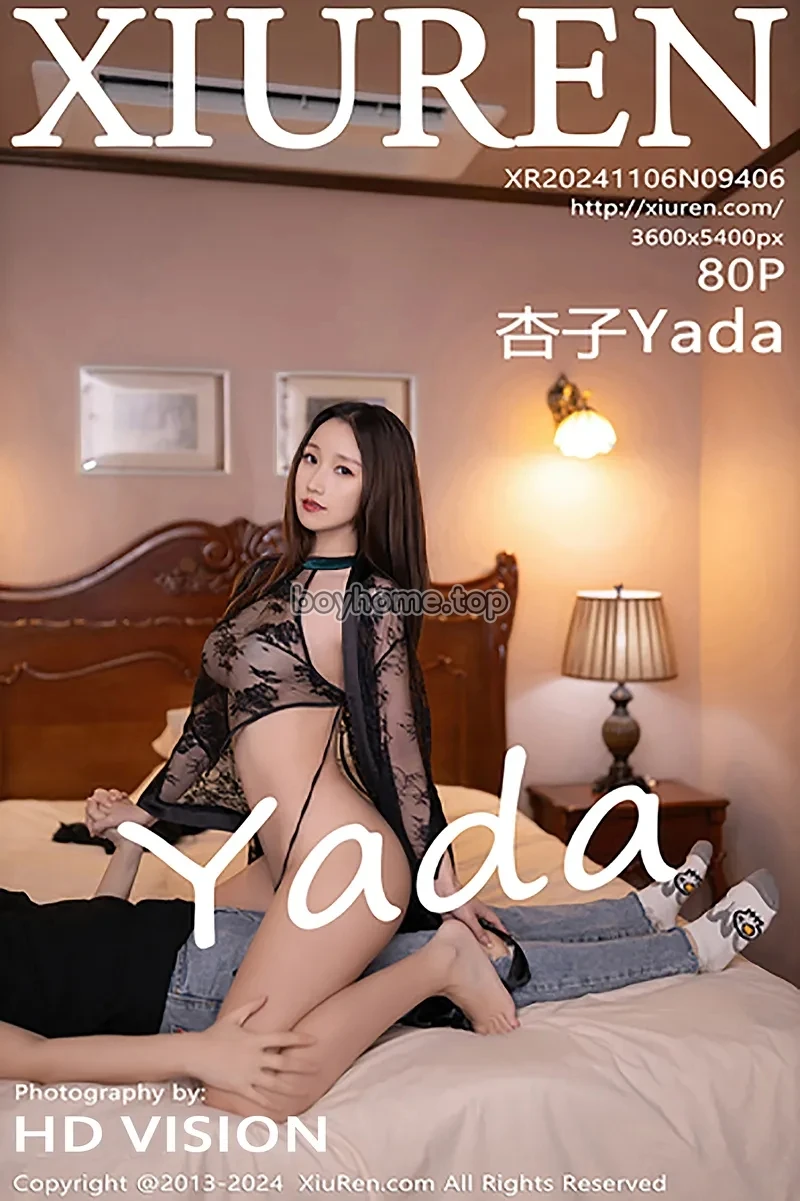 [XiuRen秀人网] NO.9406 模特杏子Yada性感黑色薄纱情趣服配超薄黑丝秀曼妙身姿诱惑写真