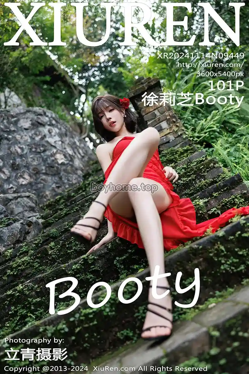 [XiuRen秀人网] NO.9449 女神徐莉芝Booty红色连衣裙露蕾丝情趣内衣秀曼妙身姿诱惑写真