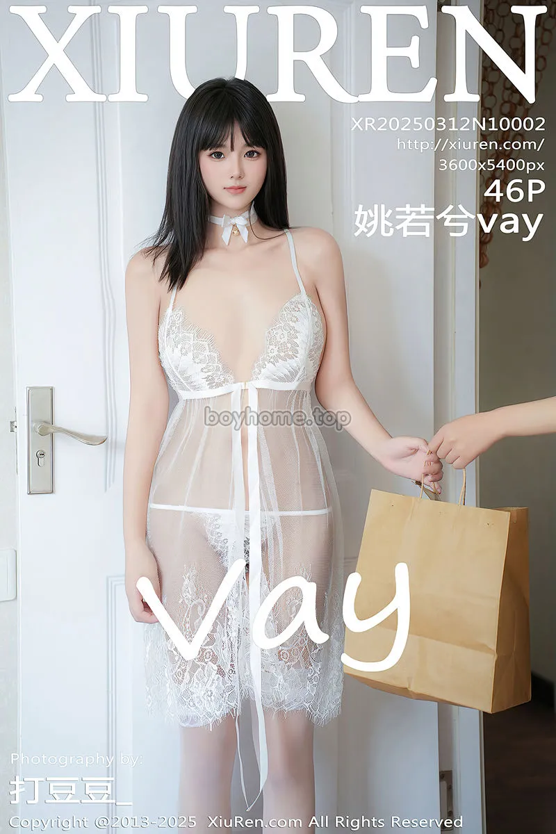 [XiuRen秀人网] NO.10002 模特姚若兮vay性感白色情趣内衣配白色丝袜秀曼妙身姿诱惑写真