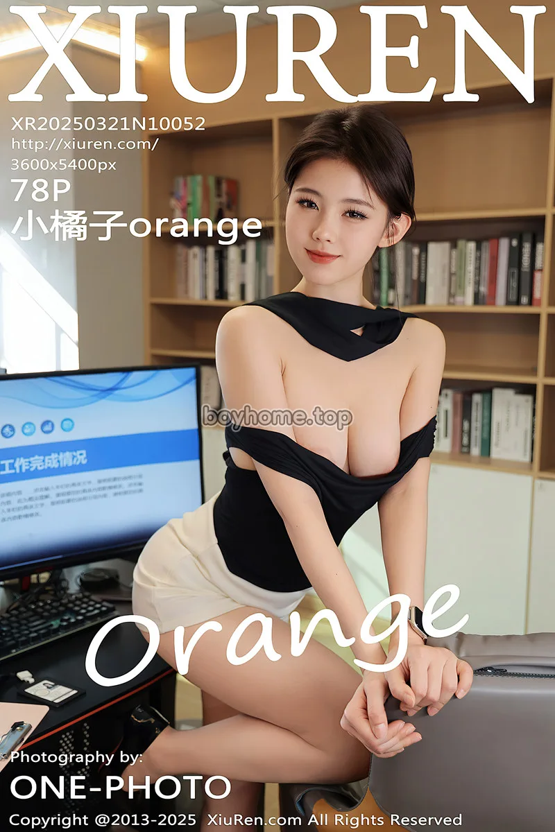 [XiuRen秀人网] NO.10052 模特小橘子orange性感黑白职业装配超薄肉丝秀曼妙身姿诱惑写真