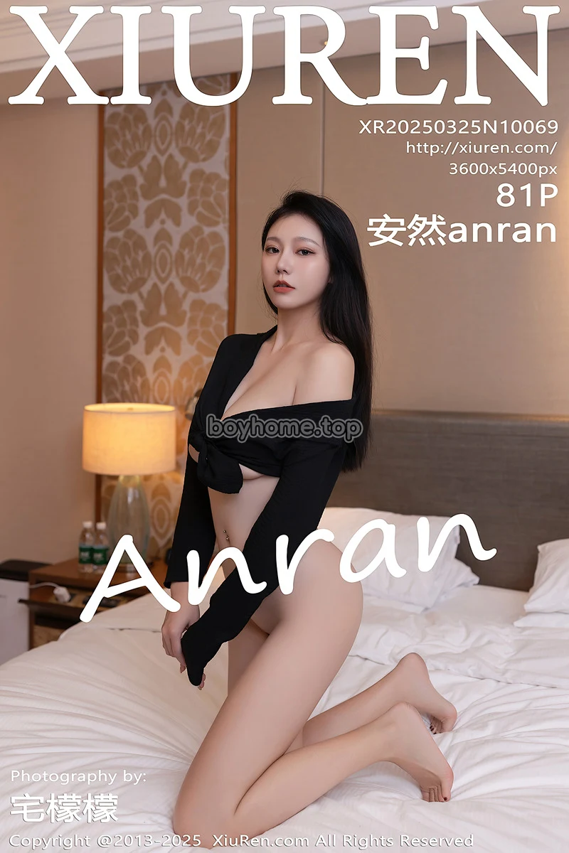 [XiuRen秀人网] NO.10069 模特安然anran性感黑色包臀短裙配超薄黑丝秀曼妙身姿诱惑写真