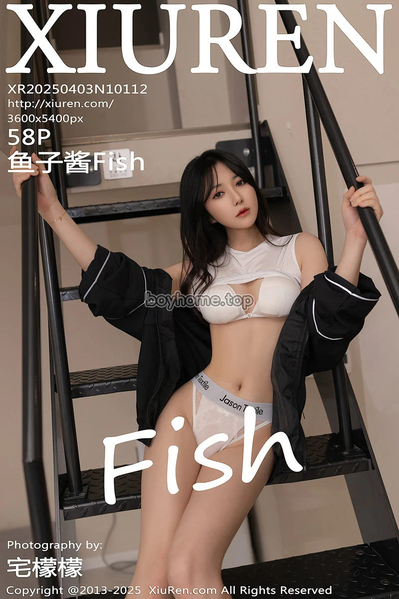 [XiuRen秀人网] NO.10112 模特鱼子酱Fish性感黑色运动服露白色内衣秀曼妙身材诱惑写真