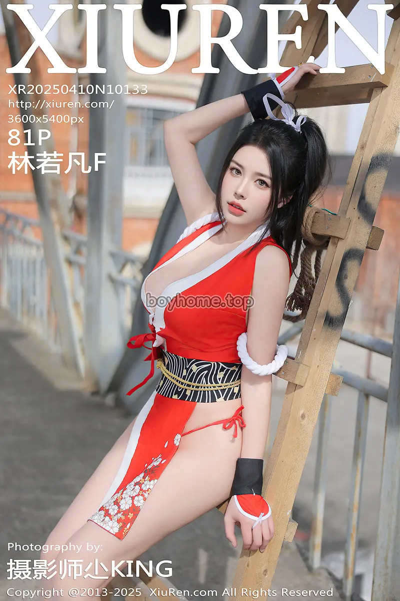 [XiuRen秀人网] NO.10133 模特林若凡F性感红色不知火舞服饰配丁字裤秀丰满身材诱惑写真